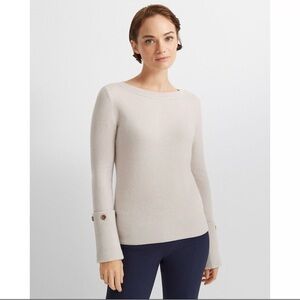 Club Monaco Cashmere Sweater in Soft Cream
